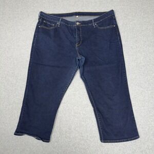 Levi's 24W Dark Wash Cropped Capris Jeans Women's Denim Pants